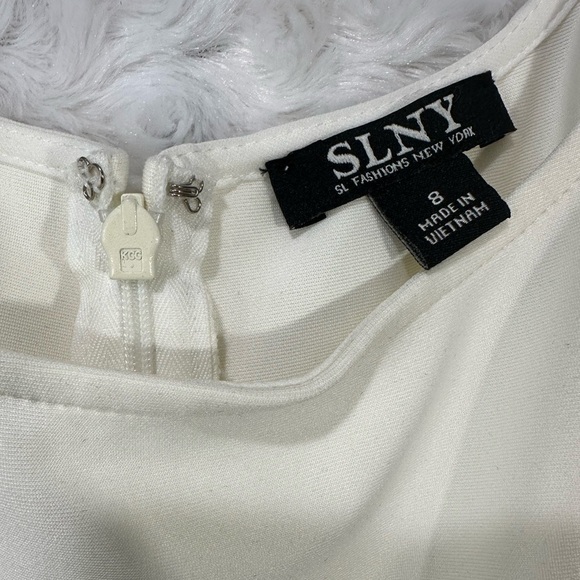 SLNY Woman’s Sleeveless Multicolor Midi Floral Print Dress - Picture 3 of 12